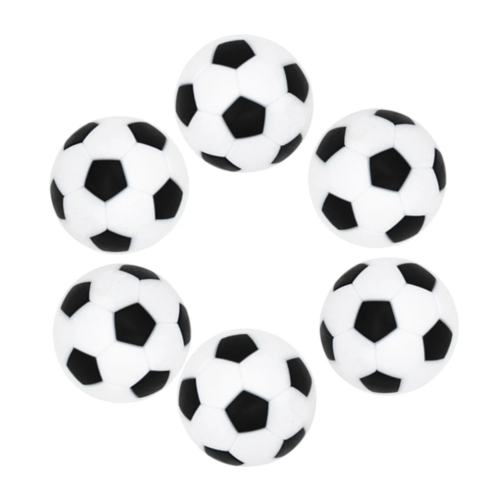 

Indoor Foosball Sports Black White Play Resin Soccer Table 6pcs set ABS Accessories Balls Football Entertainment