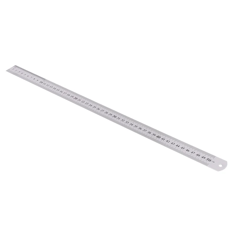Regla métrica de acero inoxidable con ranura derecha ABUO-20X Regla métrica de acero inoxidable de 50 cm