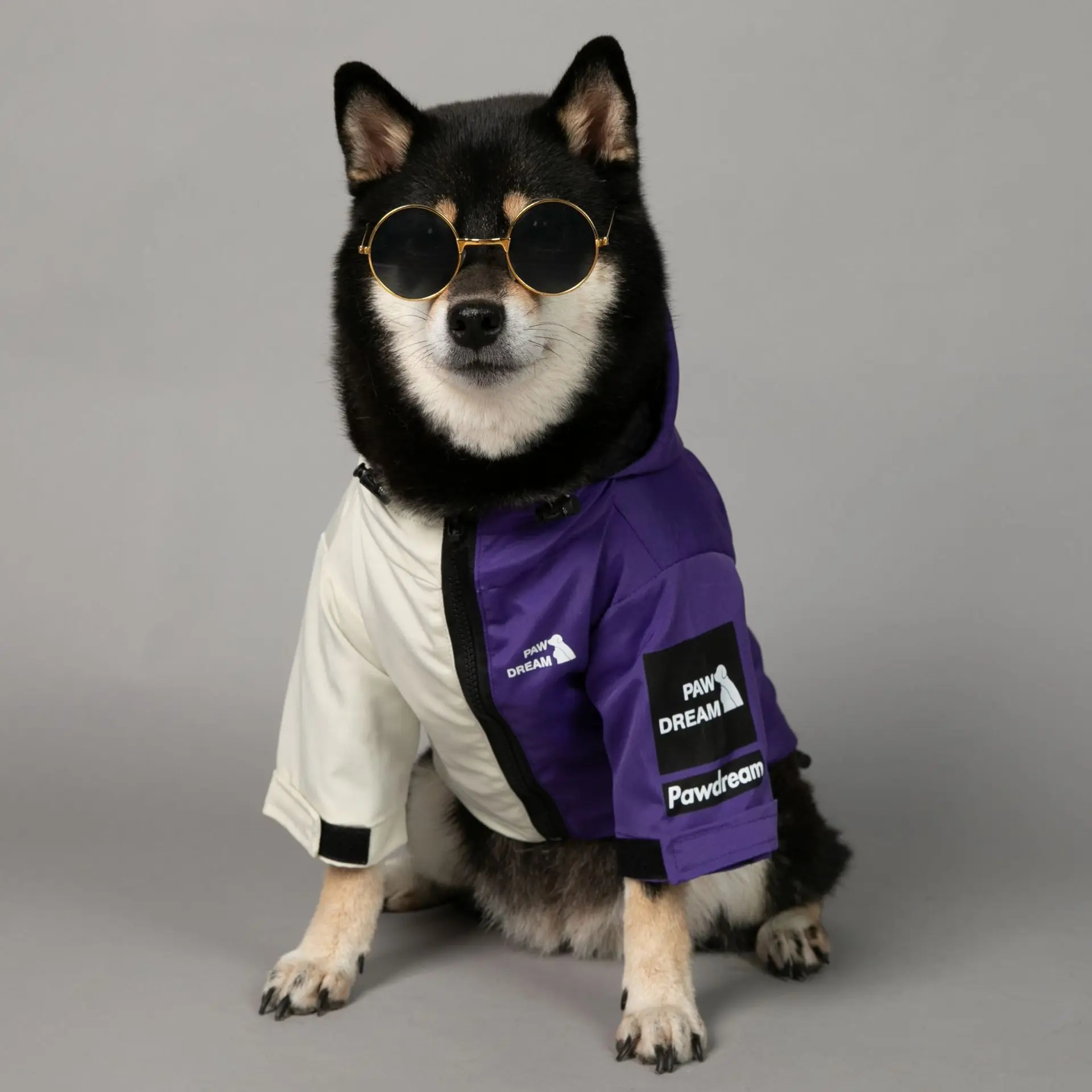 

Dog Clothes Raincoat for Medium Dogs Medium Large Thick Wind Waterproof Jacket Daily Use Costume for dog Pet Dog Hooded Coat