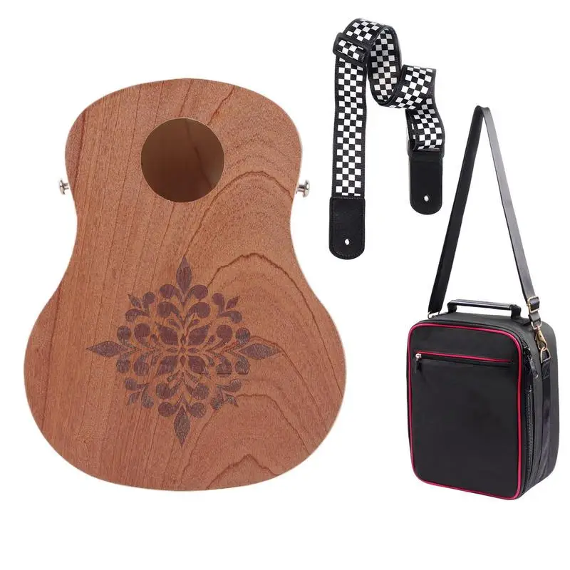 

Percussion Hand Drums Portable Guitar Shape Instrument Storage Bag Included Music Toy Funny Percussion Tool For Stage