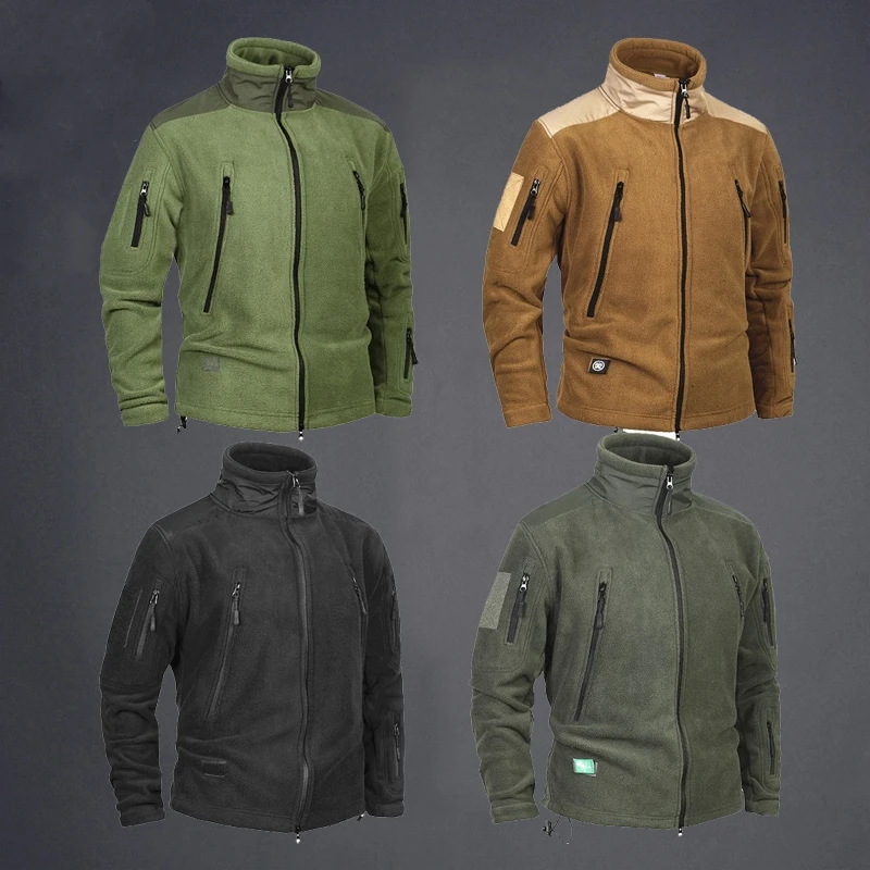 Imagem -04 - Cabolsa Tático de Inverno Masculino Softshell Quente Grosso Caminhadas ao ar Livre Jaqueta de Escalada Forro Interno Cabolsa de Combate Militar Inverno