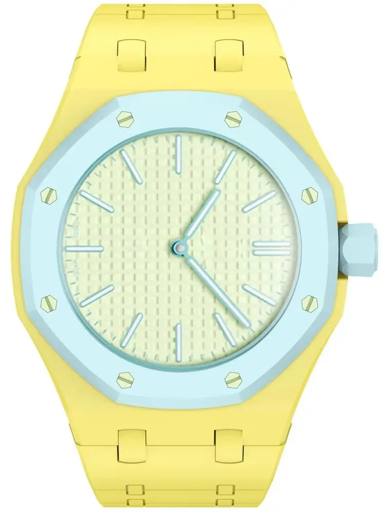 Silikonowy pasek BEHUA + obudowa PC do zegarka Swatch X AP Royal Pop Pocket Watch, adapter do zegarka na rękę, zintegrowane akcesoria do paska. — zdjęcie produktu 7
