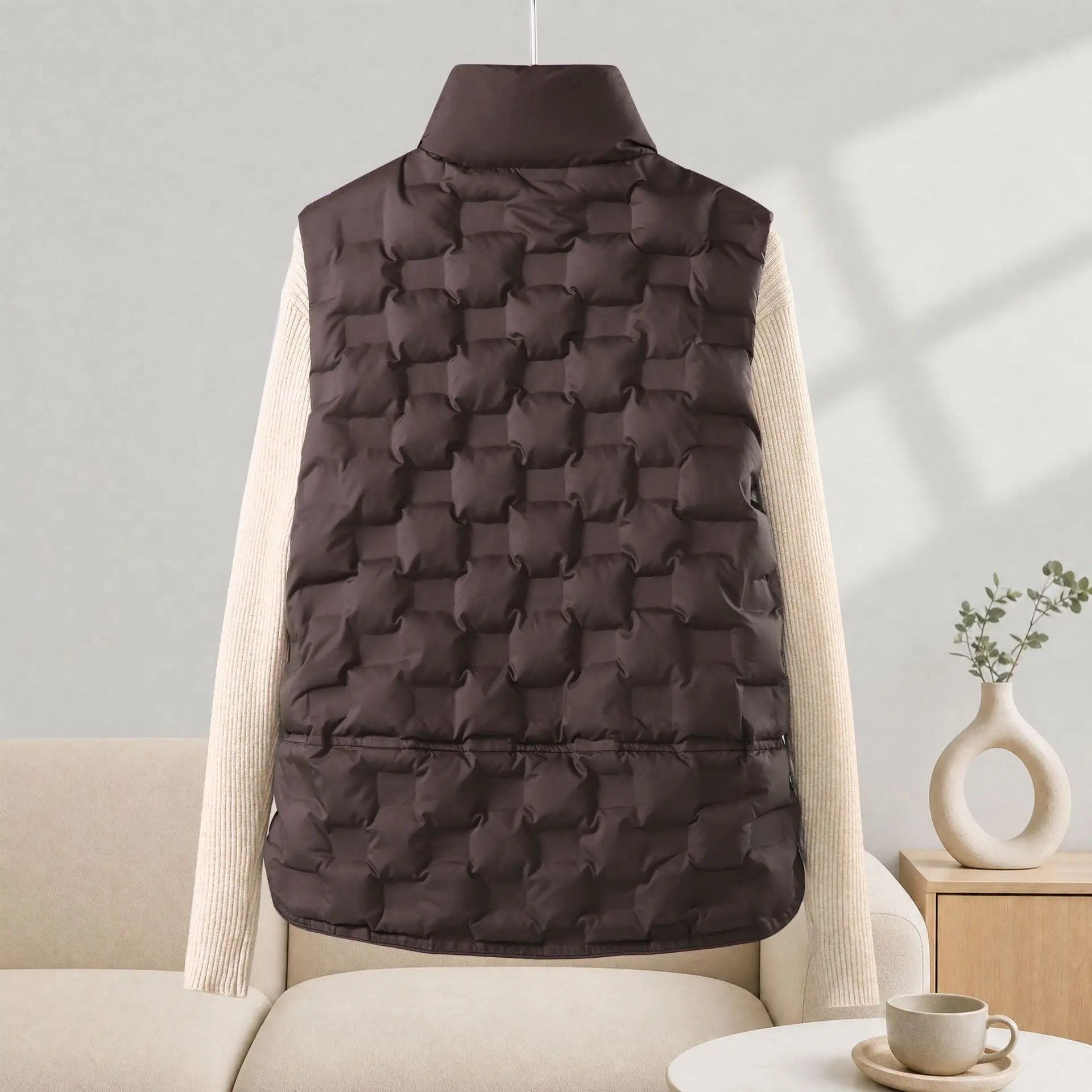 Short Down Cotton Vest Women 2026 Spring Autumn Winter New Loose Fitting Outer Jacket Female Warm Vest Camisole Jacket Cardigan