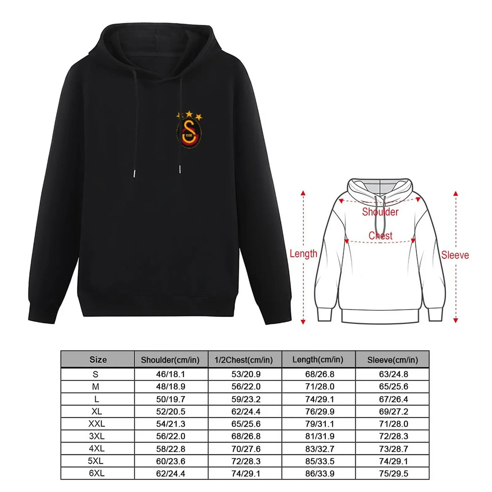 New Galatsaray Football Club Hoodie mens clothes men wear korean clothes hoody