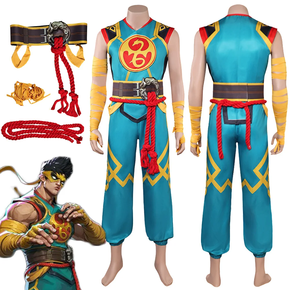 Fist of Iron Cosplay Fantasy Clothing Game Rival Male Superhero Costume Disguise Men Fantasia Fantasia Outfits Clothes