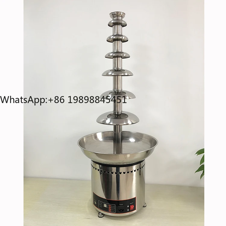 

7 Tiers Electric Chocolate Fountain Machine Fondue Fountain Keep Chocolate Melted for Party Wedding BBQ Chocolate Fountain