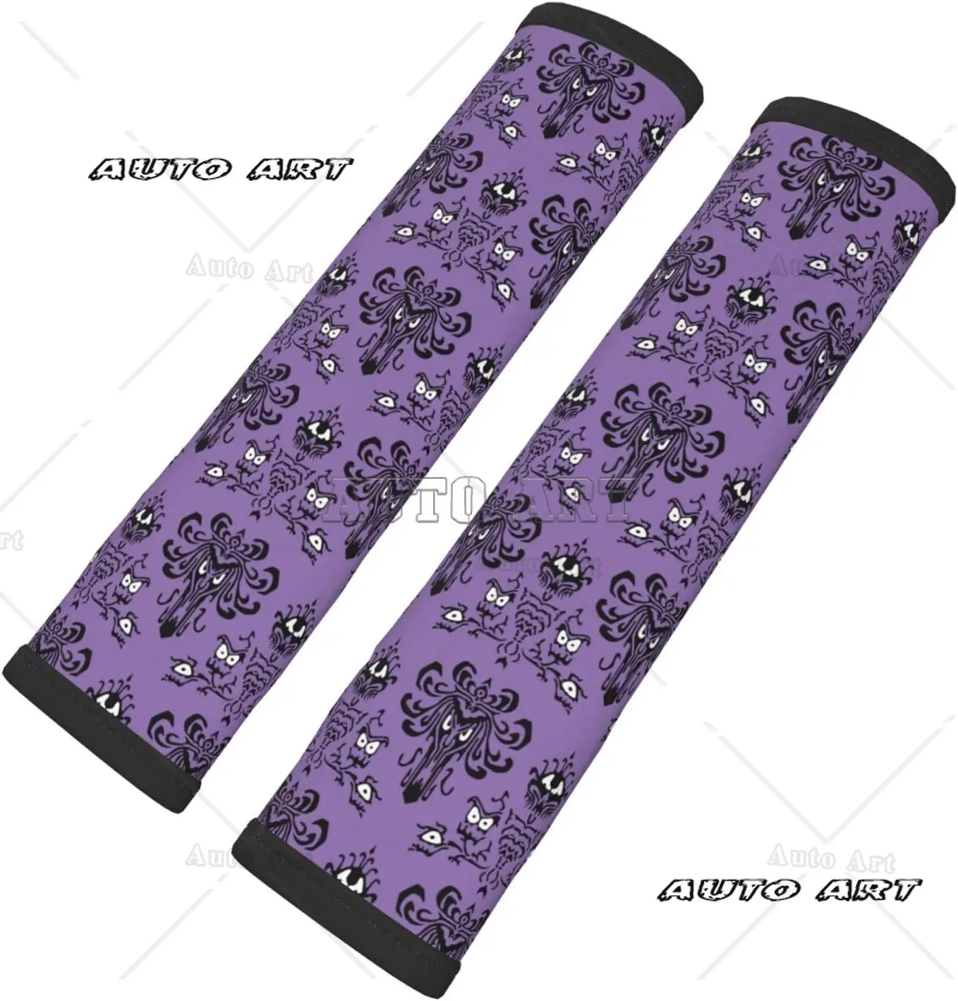 Stylish Haunted The Mansion Seat Belt Covers Universal Fit Car Accessories Soft Comfortable Shoulder Strap Pads 2 Pack