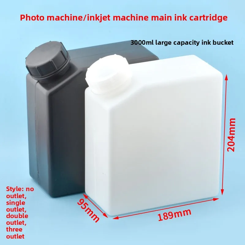 3000ml Refillable Ink Tank for UV Flatbed Advertising Photo Printer CISS Ink Storage Replacement Parts