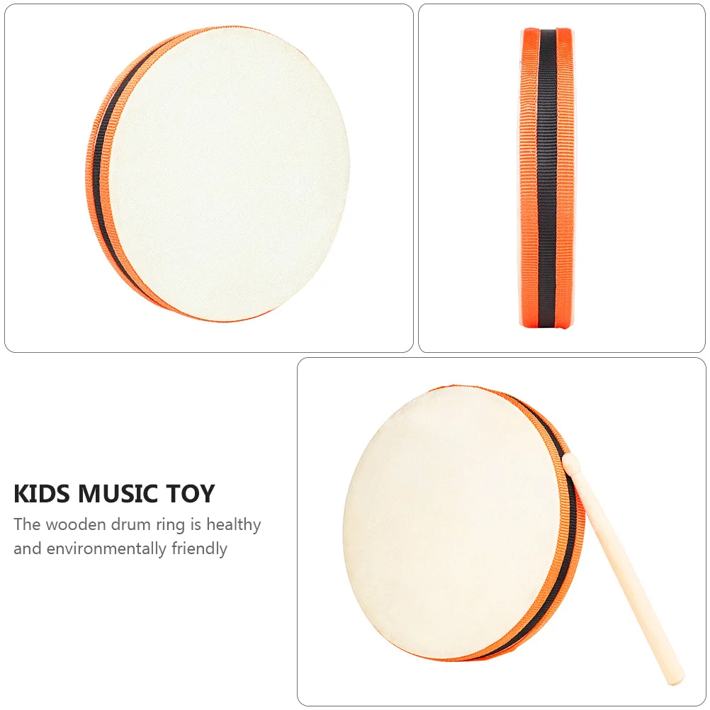 

Double sided H Drum Toy Colorful Skin Kids Music Toddler Instruments Early Education Musical Waist Drum Knocker Safe