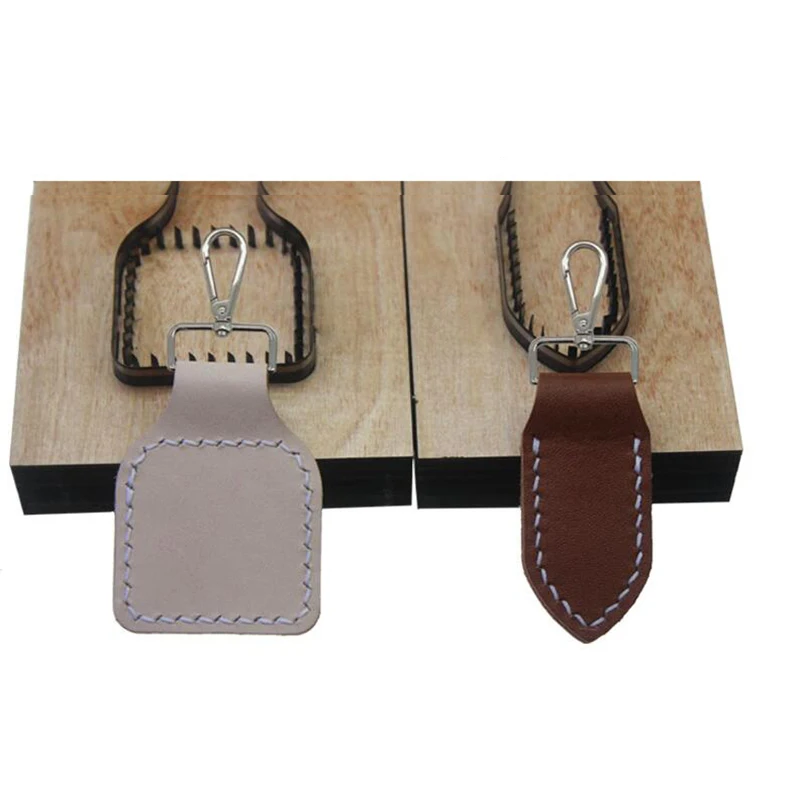 

Leather Craft Canvas Belt Buckle Connect Tail Buckle,Lanyard Wooden Steel Knife Die Cutter, Suitable for Hand Punch Tools