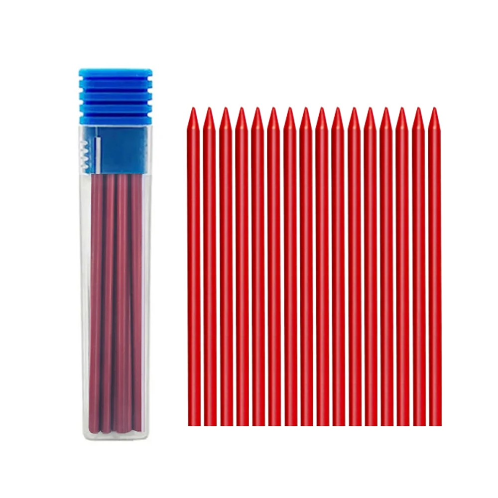 16 teile/schachtel Schwarz Gelb Rot 2,8mm Holzbearbeitung Automatische Bleistift Austauschbare Mine Druckbleistift Kennzeichnung Architektur Zubehör – Detail 5