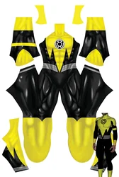 Halloween Adult Men  Yellow Lantern Cosplay Costume Superhero Bodysuit Zentai Party Jumpsuit