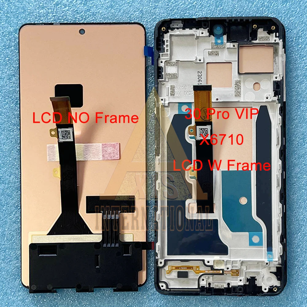 Original 6.67\'\' For Infinix Note 30 VIP Display X6710 LCD Frame Touch Panel Digitizer For Infinix Note 30 Pro LCD X678B Screen