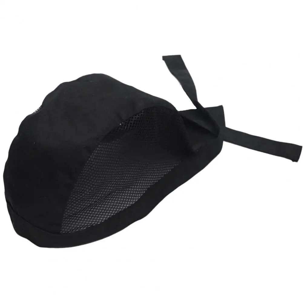 Gorro de Chef ajustable para adulto, gorro de malla para cocina, gorro de calavera para Chef de restaurante