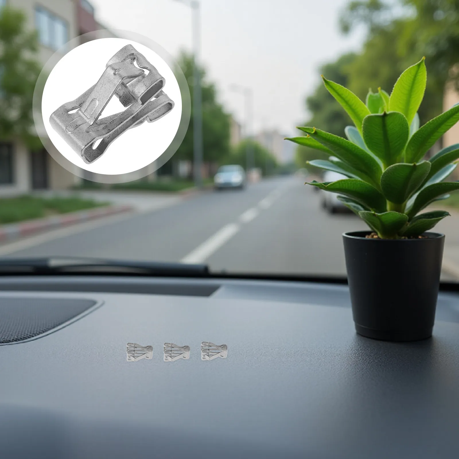 50Pcs Car Dashboard Interior Clips Strong Iron Panel Retainer Trim Fasteners for Console Repair Vehicle Accessories