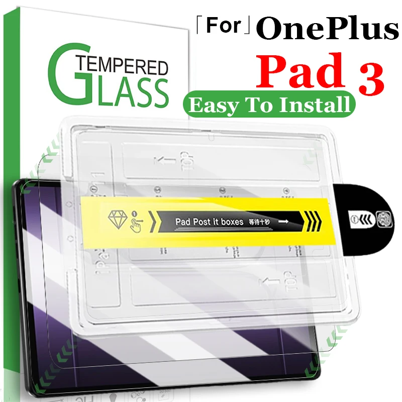 

2/1 упаковка HD, простая установка, защитная пленка из закаленного стекла для экрана OnePlus Pad 3, 13,2-дюймовый защитный чехол для планшета
