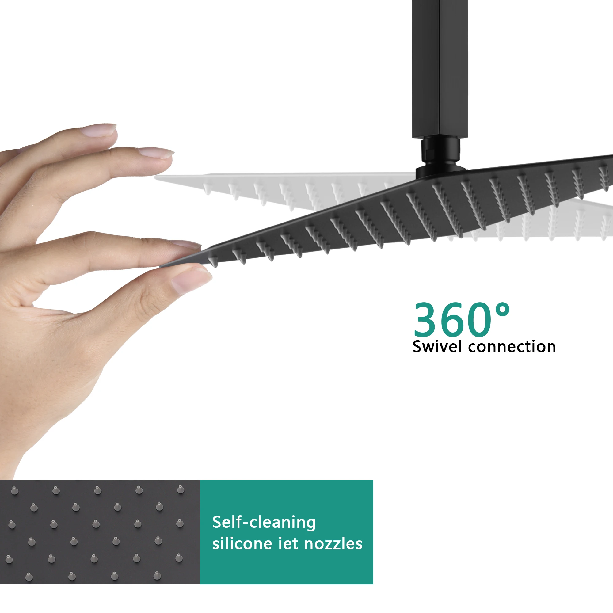 Cabezal de ducha de 2 funciones Ducha de hogar inteligente Grifo de ducha de 3 funciones Pantalla digital táctil Ducha de panel inteligente