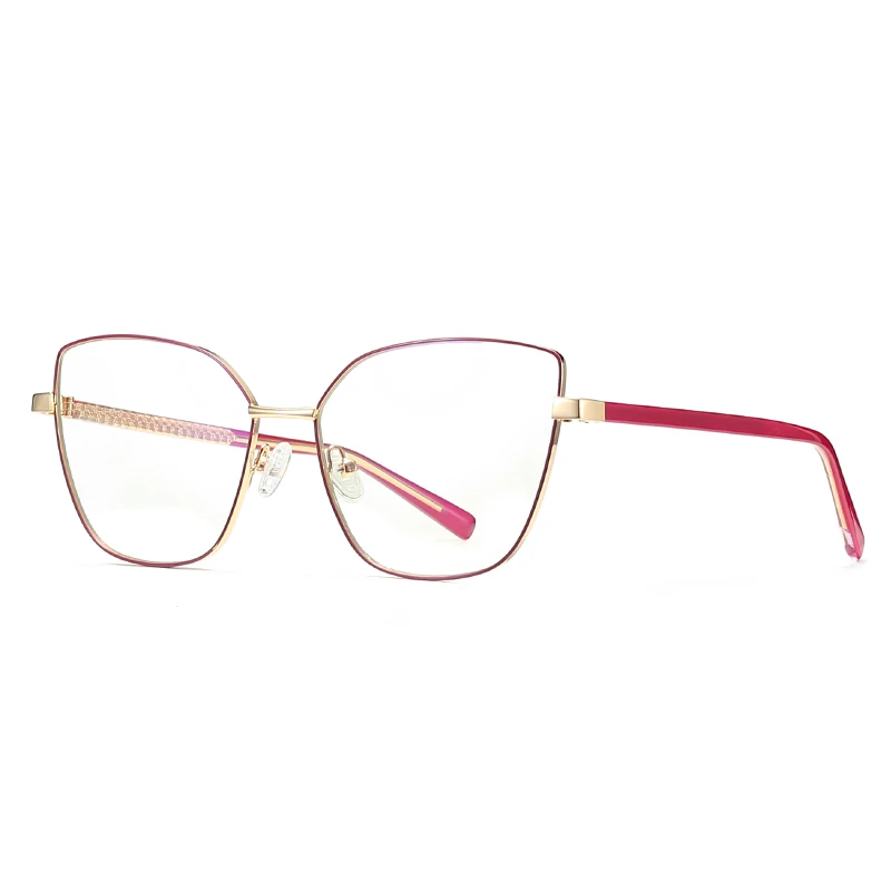 

KIZN Frame Discoloration Women Anti Blue Light Prescription Cat Eye Fashion Myopia Glasses Custom Optics Eyewear -0.50 TO -10