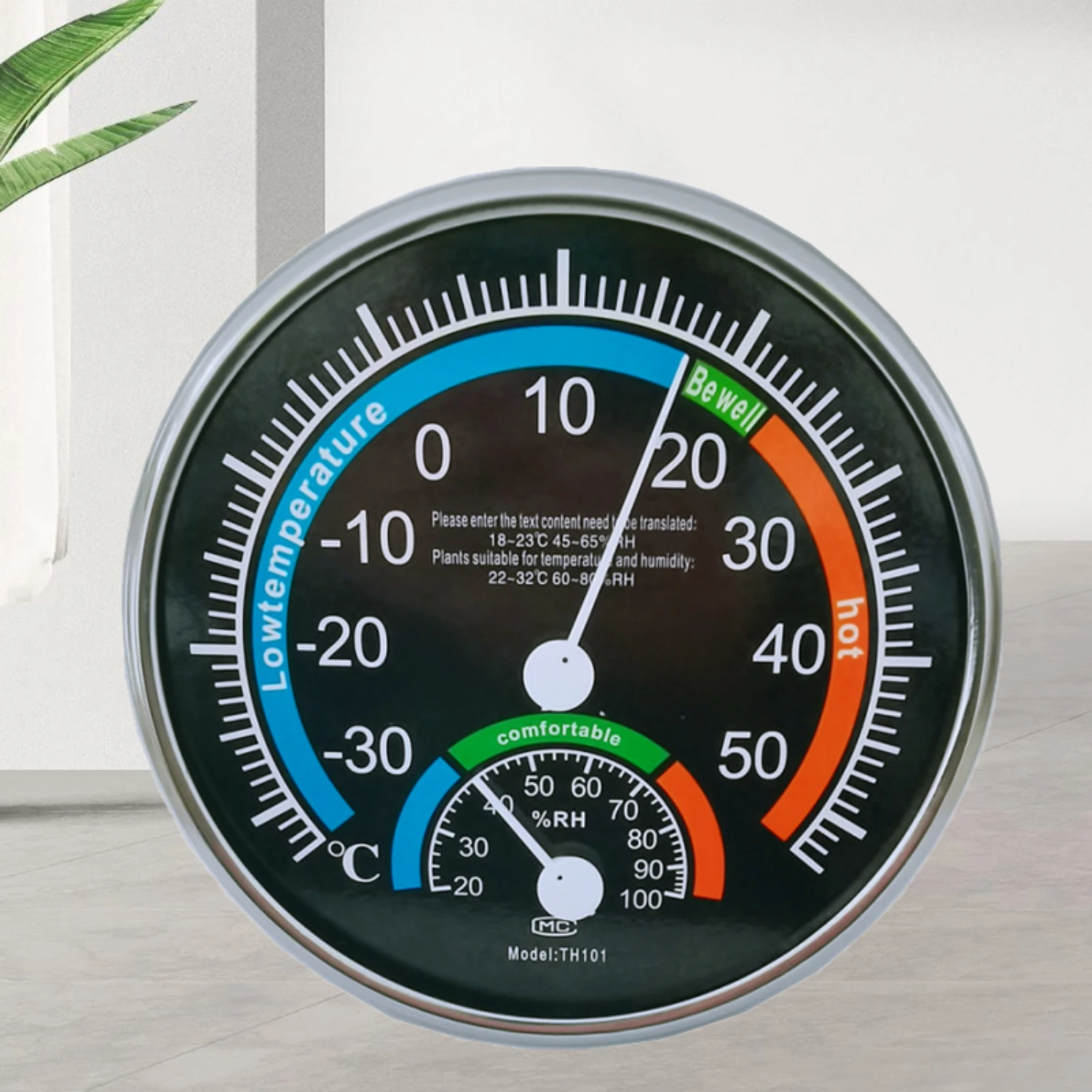 

Pointer Hygrometer English Version Thermometer Foreign Hygrometer Household Fahrenheit Celsius Hygrometer