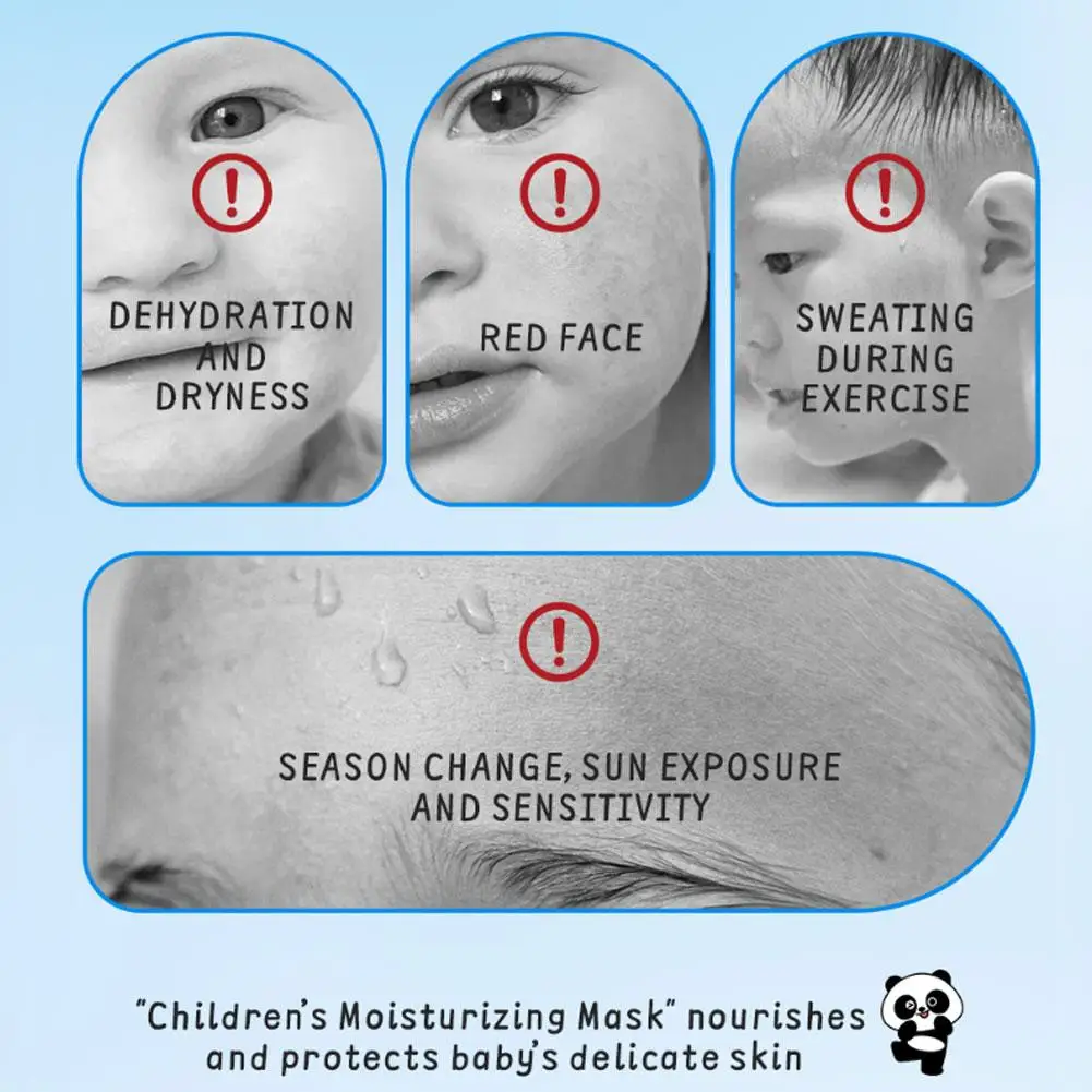 الأطفال ترطيب قناع الوجه لطيف الحيوان الكرتون ورقة قناع لطيف سطع الطلاب الأطفال العناية بالبشرة الوجه