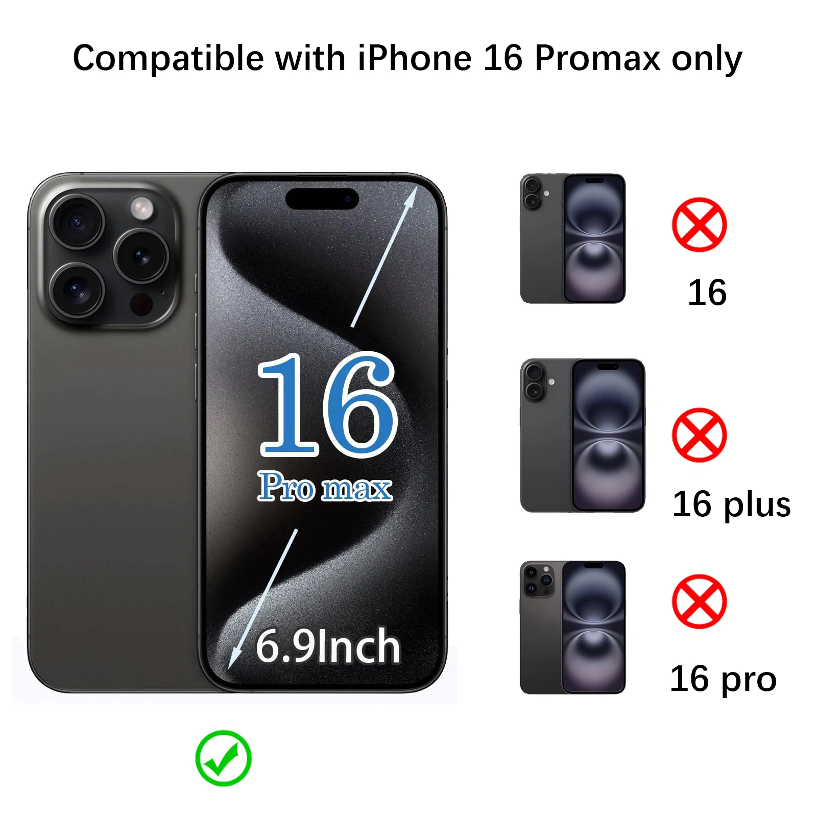 بديل الزجاج الخلفي لهاتف آيفون 16 برو ماكس (6.7 بوصة) - شحن لاسلكي فليكس، إطار كاميرا، جميع الأجزاء وشريط لاصق مقاوم للماء #4