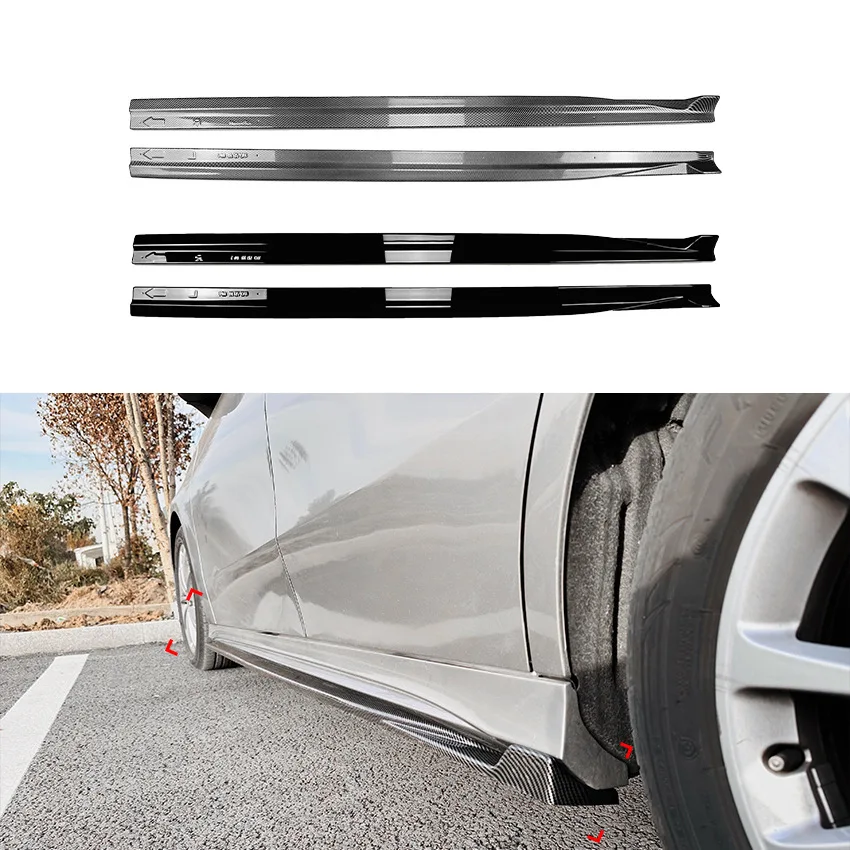 

For Mercedes Benz A-Class Domestic V177 2019+ A180L A200L A220L A35L AMG ide Skirts Extension Diffuser Body kit Modification