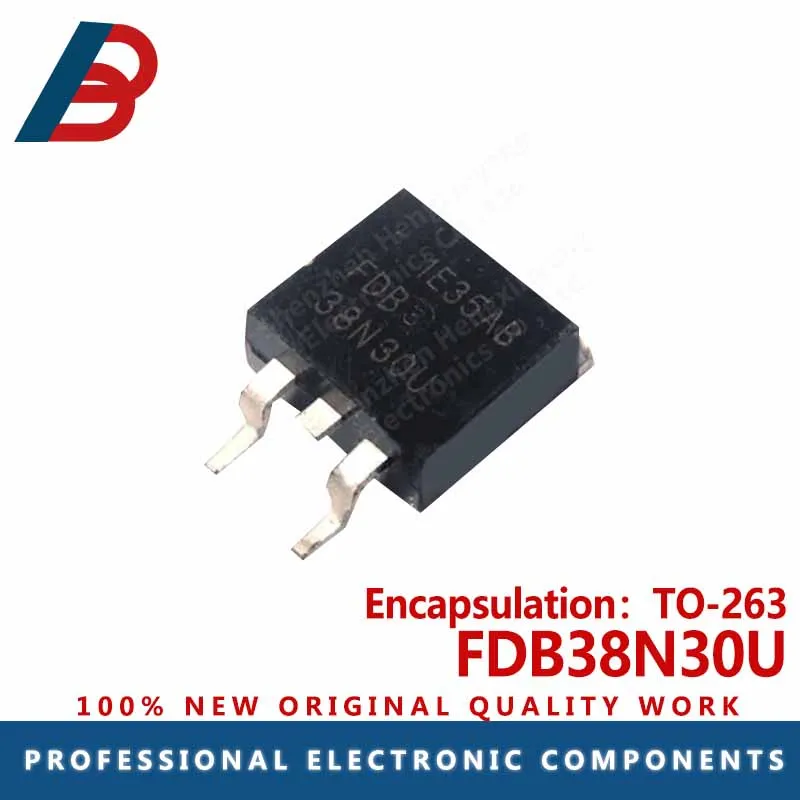 10PCS  FDB38N30U 38A/300V N-channel TO-263 MOS FET