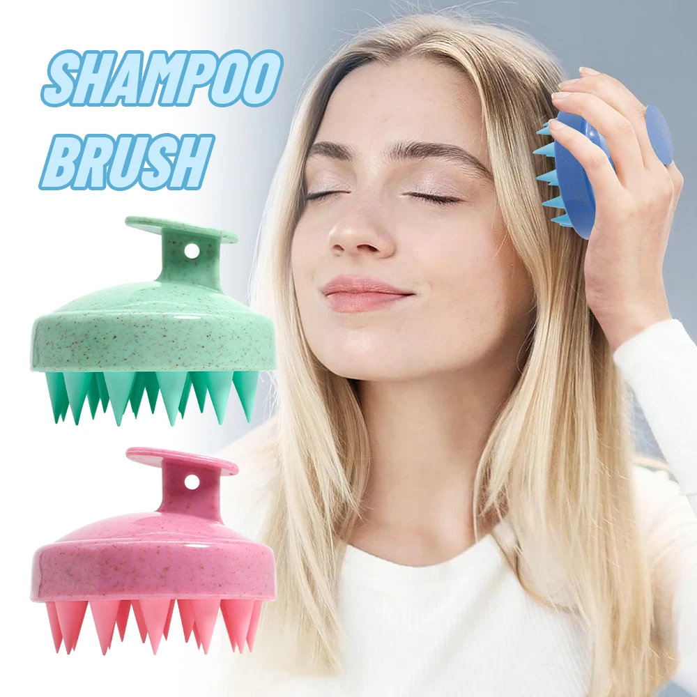 

Силиконовый массажер для кожи головы, шампунь, щетка для роста волос, инструмент для массажа кожи головы, глубокое очищение, уход за волосами для мужчин и женщин, ежедневное использование