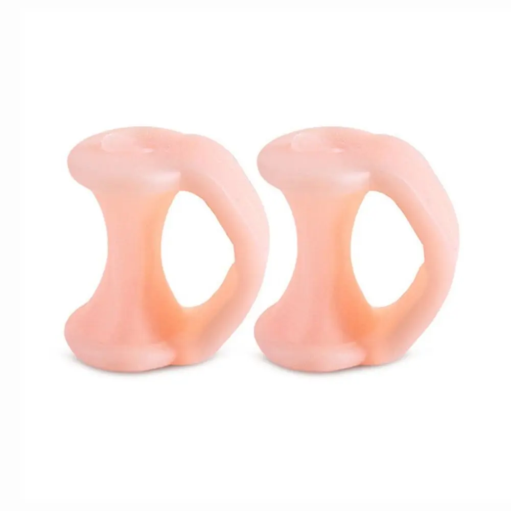 2Pcs=1Pair Pedicure Tool Tail Finger Toe Splitter Spacers Hallux Valgus Toe Separator Straightener Orthopedic Silicone Separator