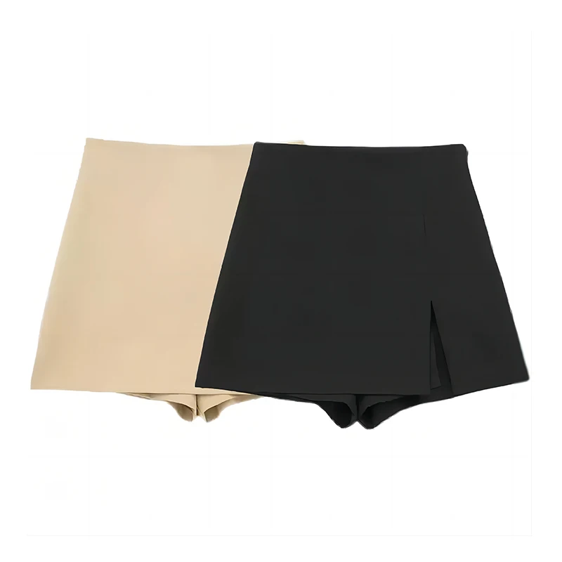 

Asymmetric Short For Women Casual Suit Skirt Shorts Solid High Waist Mini Skirt Shorts Loose Pants Office Lady Summer