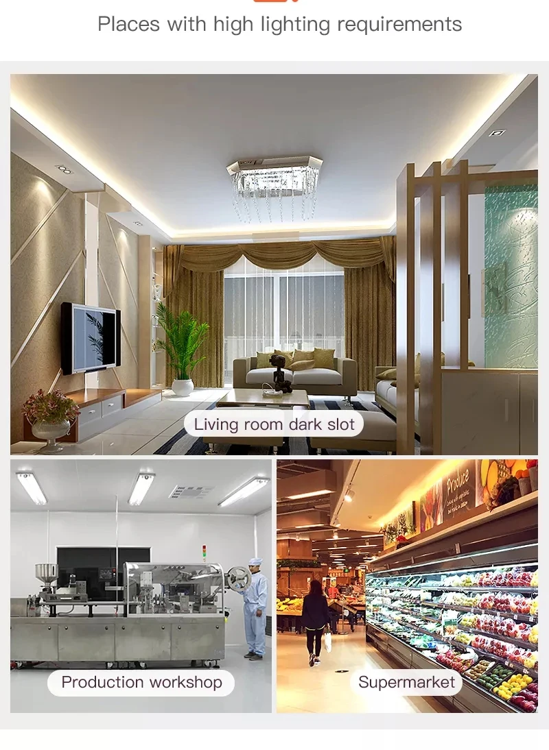 Led Closet Lamp Under Cabinet Light 110V 220V Led Tube Lamp Bar 20W Kitchen Cabinet Led Tube Indoor Lighting For Bedroom Closets