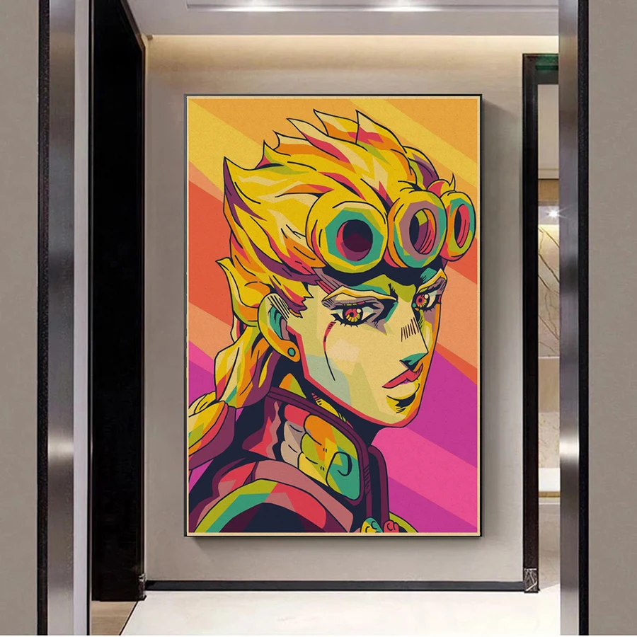 Anime diamentowe malowanie Jojo dziwaczna przygoda haft Cross Stitch Jojo zdjęcia Rhinestone mozaika do dekoracji domu