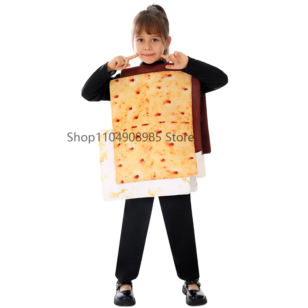 

Kids Children Halloween Carnival Boys Girls Vest Coat Jumpsuit Dessert Cake Cosplay Costume Stage Performance Outfits Party Suit