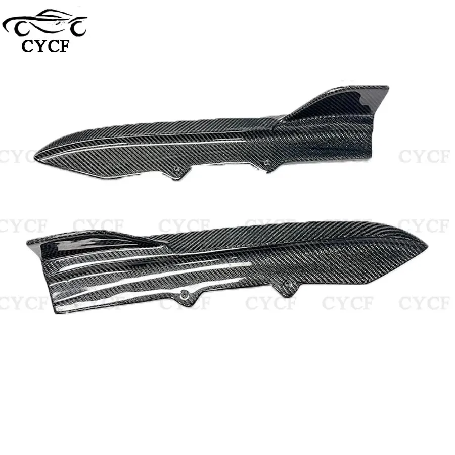 FD Style Carbon Fiber Rear Bumper Wrap Corner Diffuser Side Spoiler For BMW 3 Series F30 F35 M-Tech M-Sport 2013-2019 - Image 3
