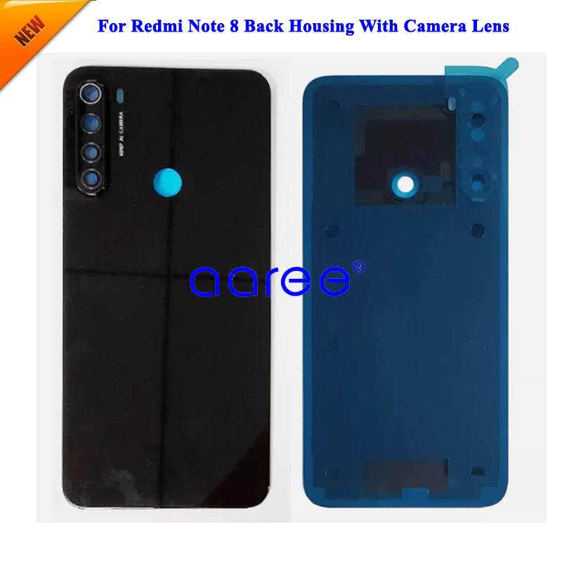 Grade AAA Back Cover Housing with Camera Lens For xiaomi Remi Note 8 Back Housing Back Cover Door with Adhesive