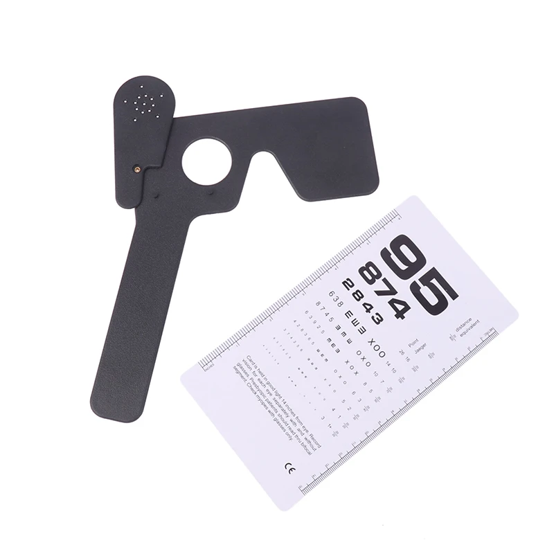 Lorgnette Occluder Multi Hand, instrumento de Optometría con tabla de prueba ocular, examen de vista, cuidado ocular, color negro, 1 unidad