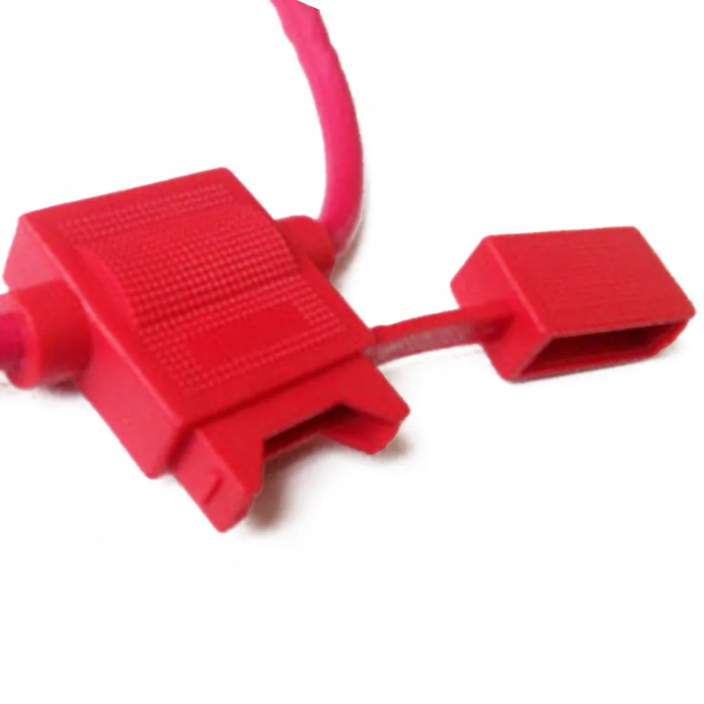 

6 Pcs Car Fuse Holder In-line Standard Medium Socket Protect Circuit Splash Proof 12V 20A 16AWG 30CM Auto Accessories
