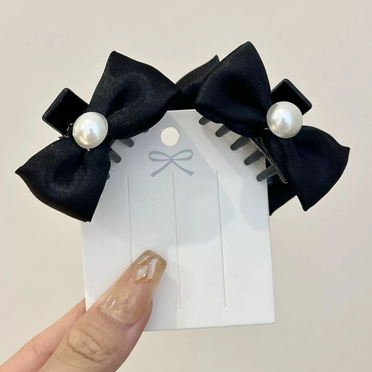 2 Stücke Frauen Kleine Schleife Haarklammern Süße Prinzessin Kopfbedeckung Fransen Haarspangen Haarspangen für Mädchen Mode Haarschmuck – Detail 7