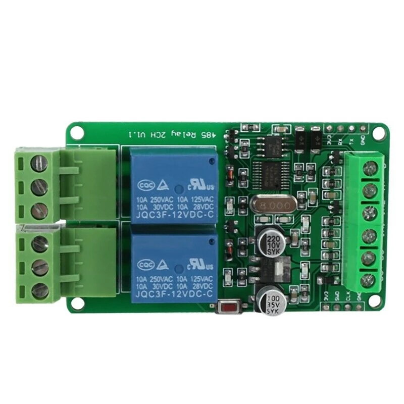 Modbus-Rtu 2 Relay Outputs 2 Switch Inputs TTL/ RS485 Interface Communication