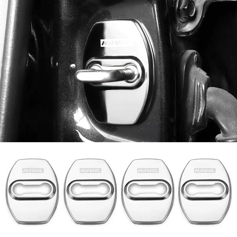4pcs for GWM Haval DARGO Door Lock Buckle Protective Cover Stopper Rust Prevention Decorative Cover