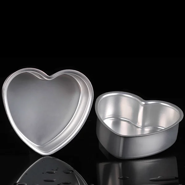 6 Inch Bakeware Metal 6-inch High-quality Thickened Heart-shaped Live Bottom Cake Mold Pan Cupcake Molds Removable