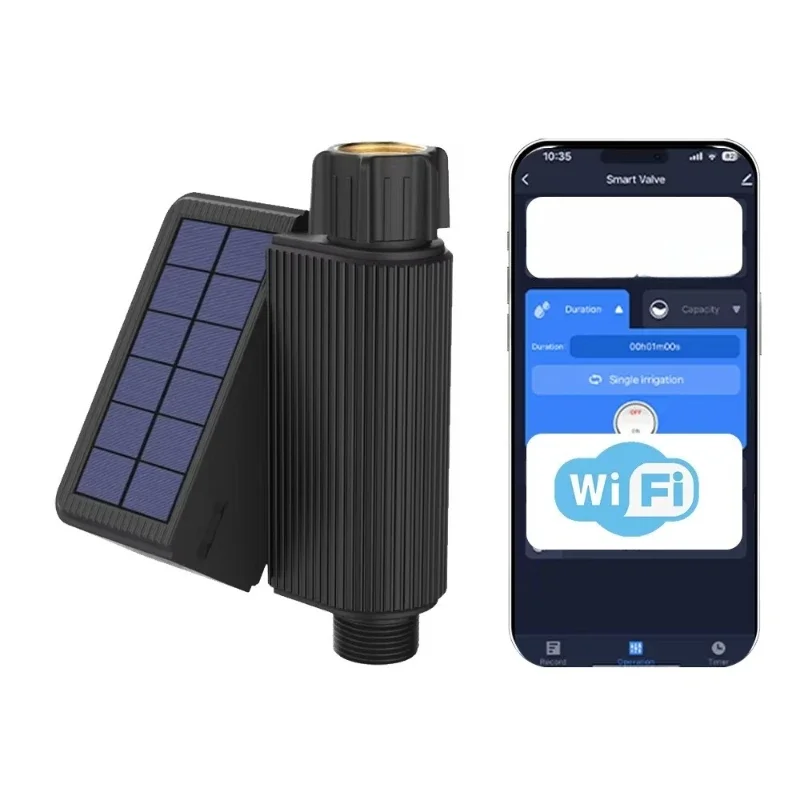 

The newly released solar smart water valve model WL-ZDF01T is suitable for smart timing flowmeters in home gardens