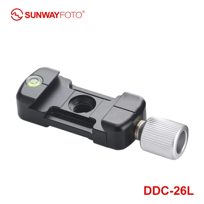 

SUNWAYFOTO DDC-26 LT Tripod Head Quick Release Clamp For DSLR 26mm Screw Knob Clamp Adapter Arca Swiss Compatible