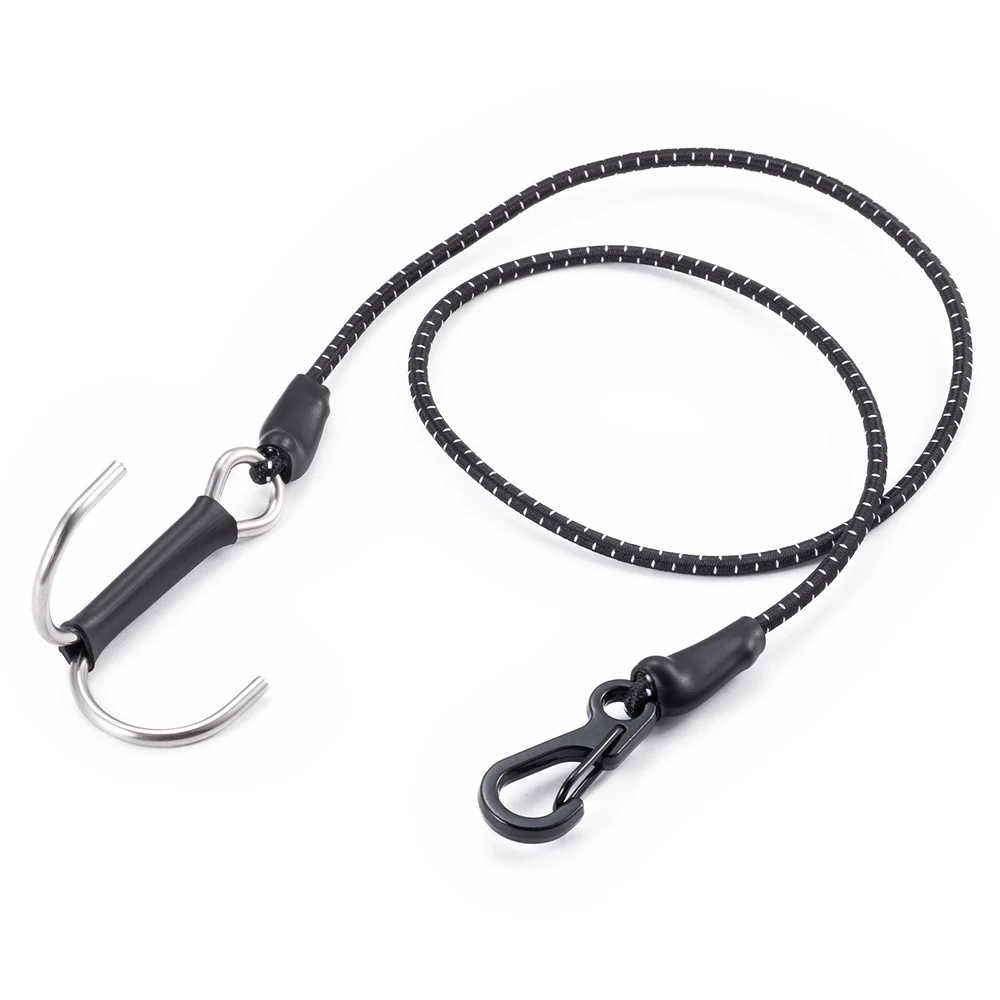 AXSPEED Metal Buckle Stainless Steel Hook Elastic Rope for Axial SCX10 TRX-4 1/10 RC Truck Car Decorations Parts Accessories