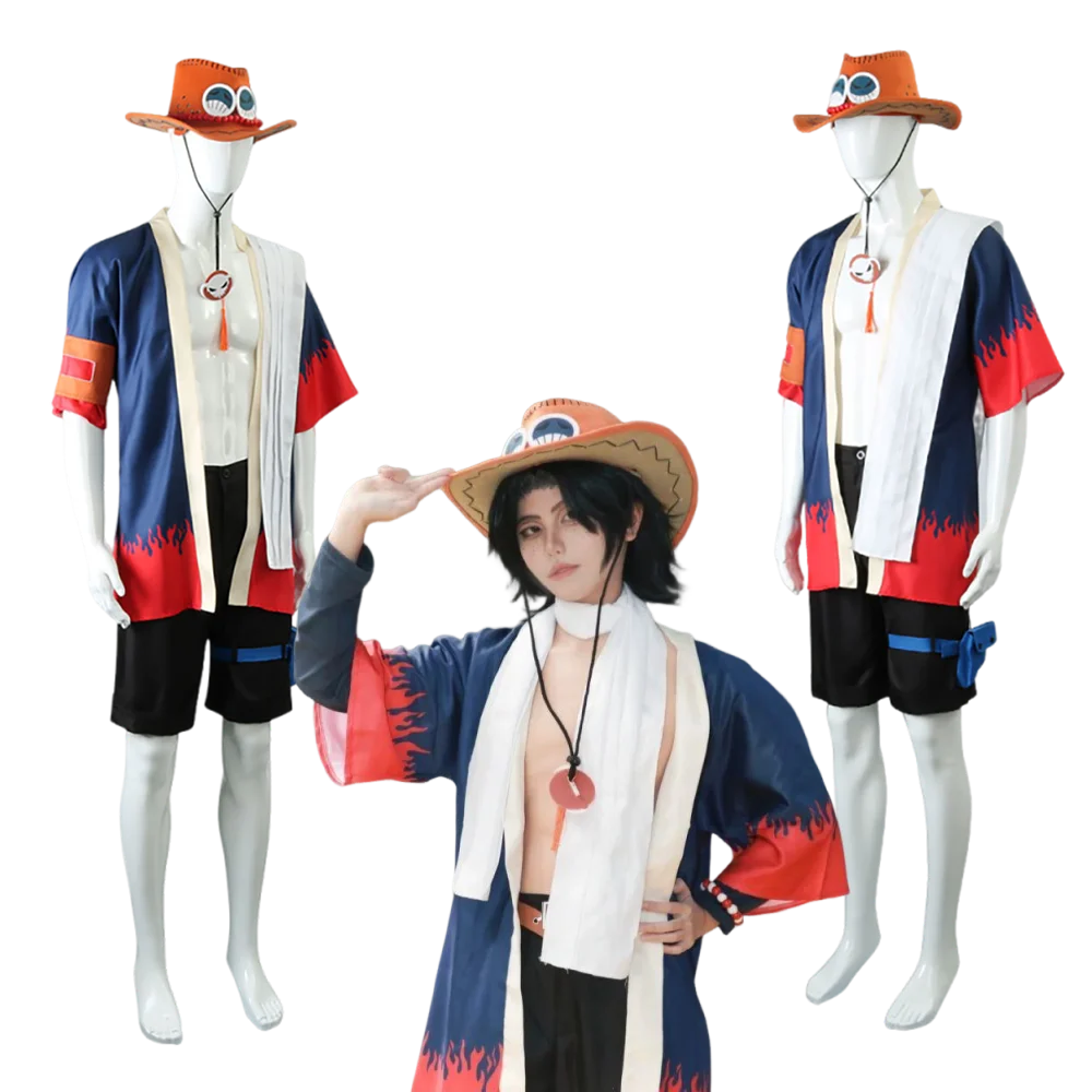 Anime Portgas D Ace Cosplay Co - Men'S Kimono Accessories 评论和价格