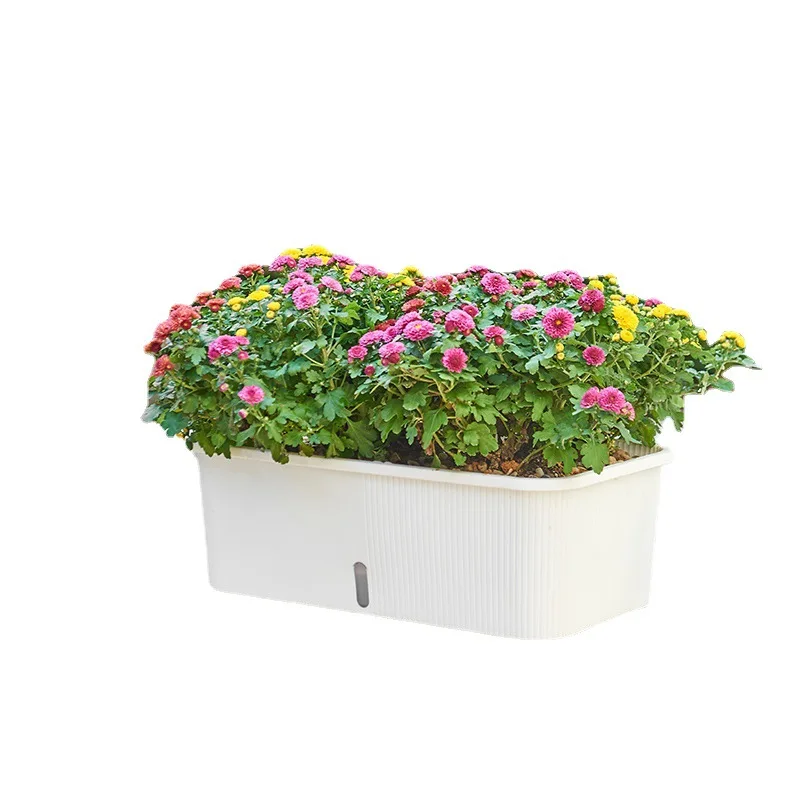 balcony vegetable pot manufacturer wholesale square plastic flower pots, indoor vegetable planting boxes,