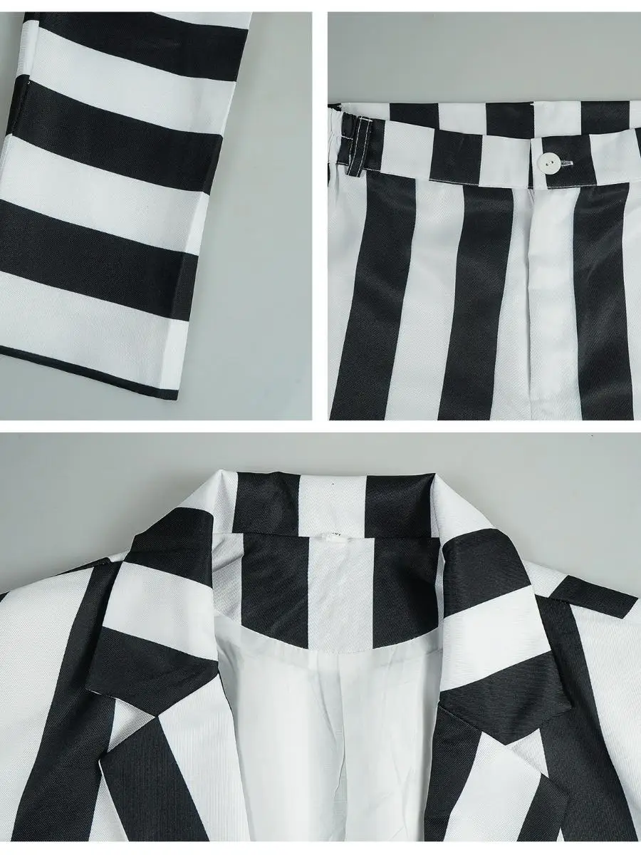 Disfraz de mago loween Michael Keaton, traje para actuación en escenario de jugo de insecto, ropa étnica para mujer, conjunto de Top y pantalones