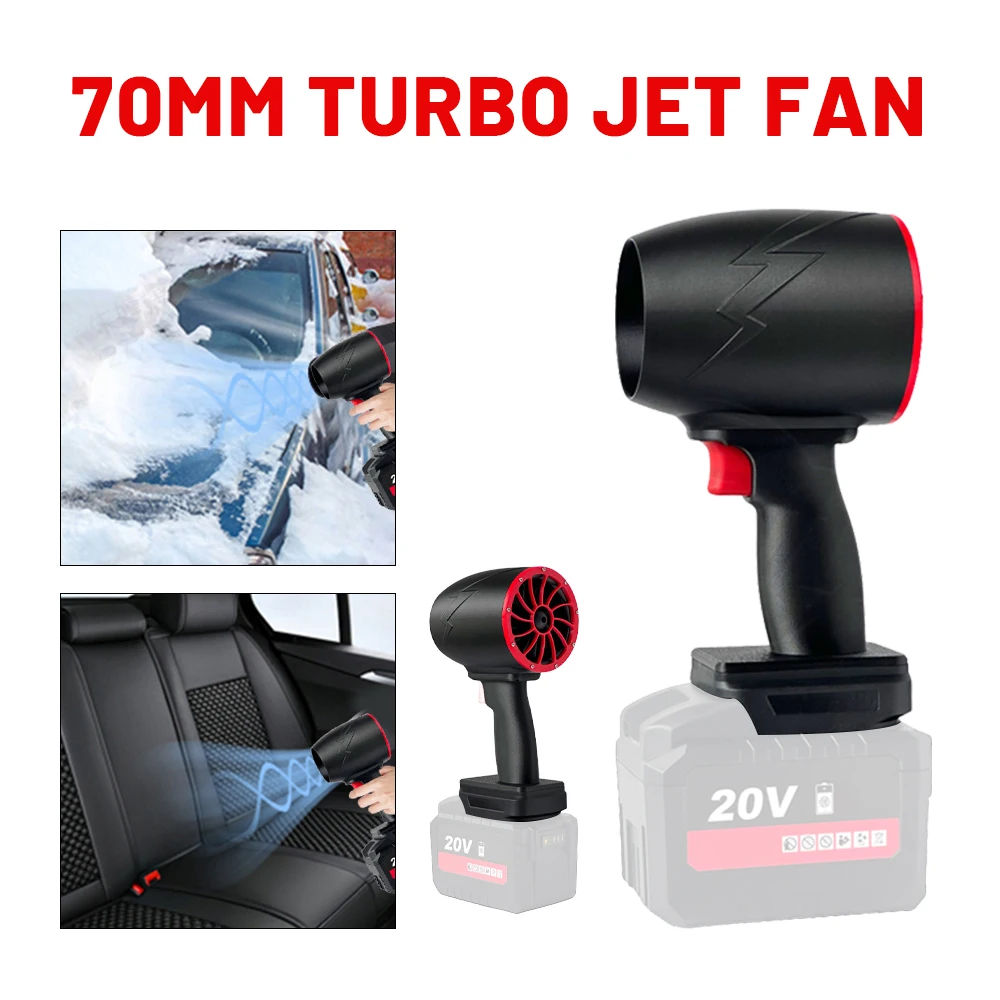 

1500W Car Violent Air Blower High Speed 70mm Brushless Motor Thrust 2300g Car Wash Air Gun Dryer For Makita 12-24V/batters