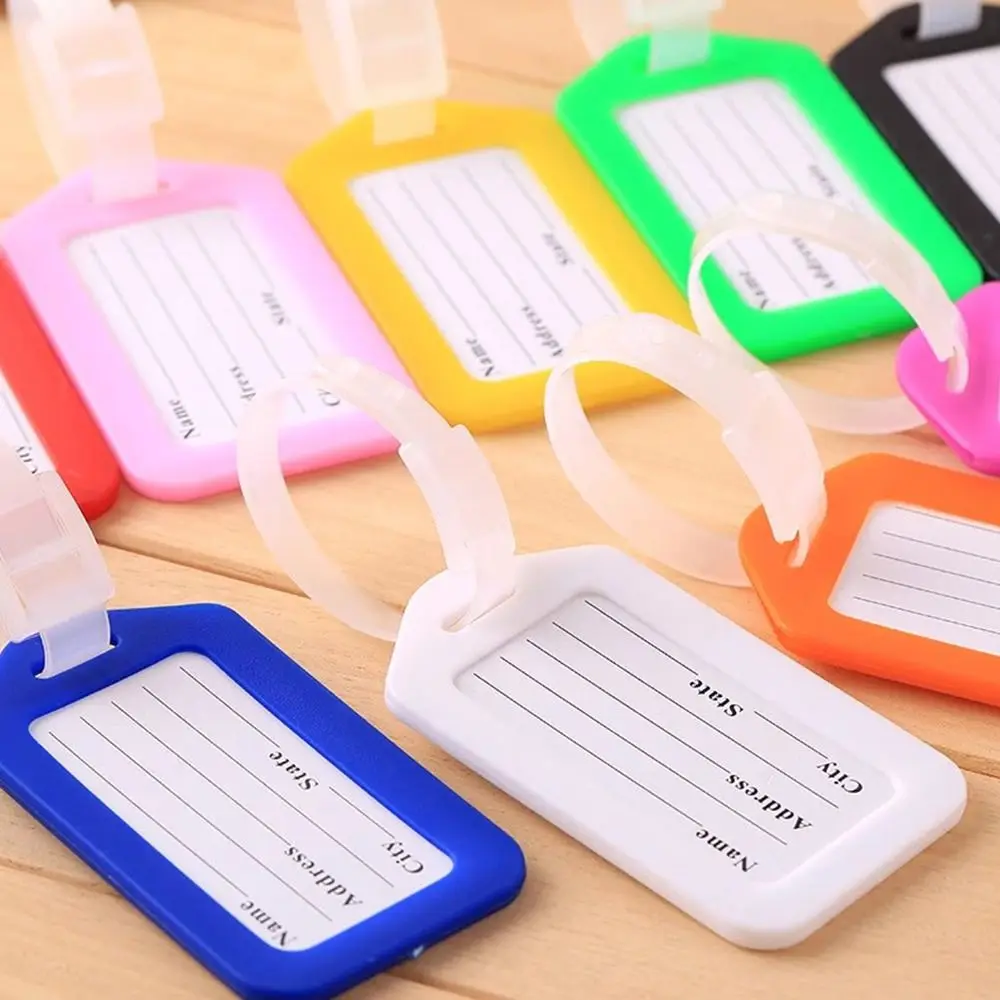 

Colorful Luggage Tag Hanging Rope Multifunction Reusable Luggage Case Sling Single Hole Luggage Information Tag Loop Rope