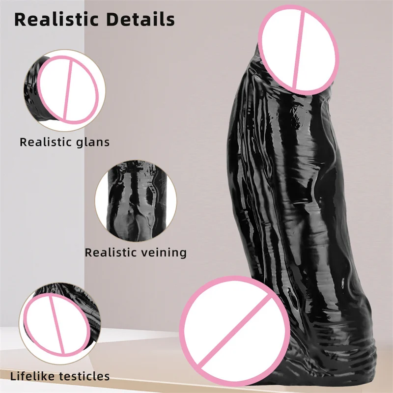 59*18CM Super Huge Dildo Realistic Penis Vaginal Anal Dilator ButtPlug Prostate Massager Gland Stimulator Sex Toys for Women Men